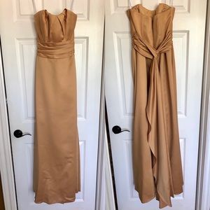 Gold Formal Bridesmaid Gown